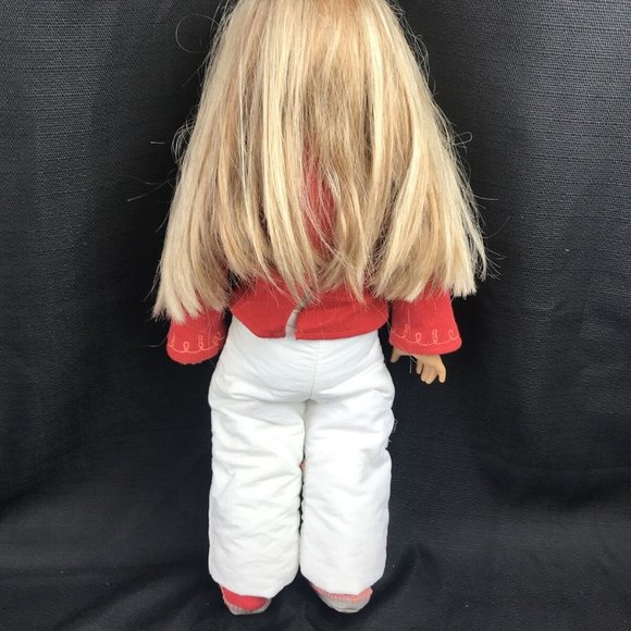 American Doll Kailey Hopkins Snow /winter Outfit 18" Blonde Brown Eyes - Picture 7 of 11
